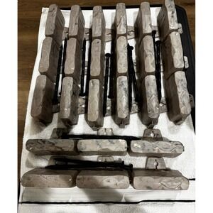 No-Dig Landscape Edging Kit Brown Granite Faux Stone 10 ft Garden Border